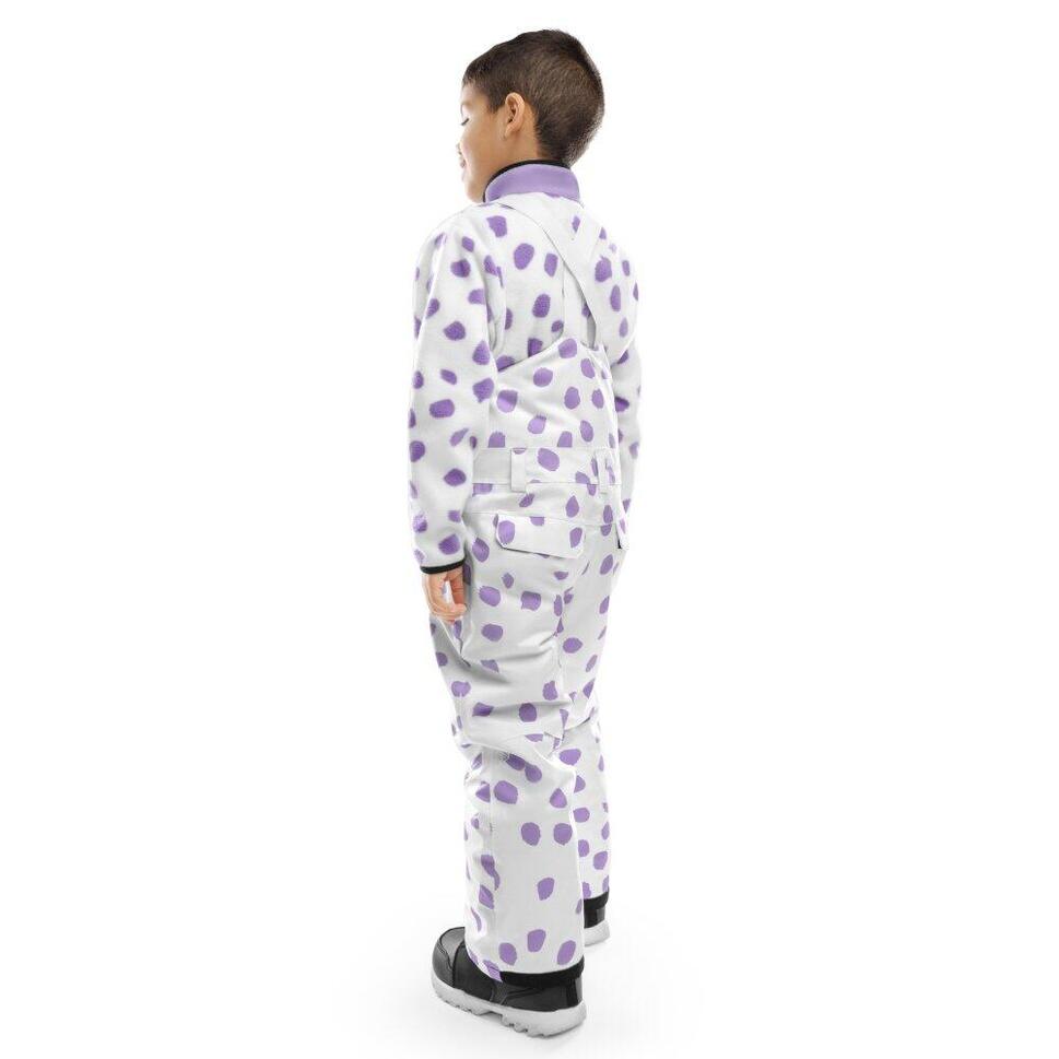 Chopięce spodnie snowboardowe z szelkami Sporty zimowe Siroko KB1 Polka