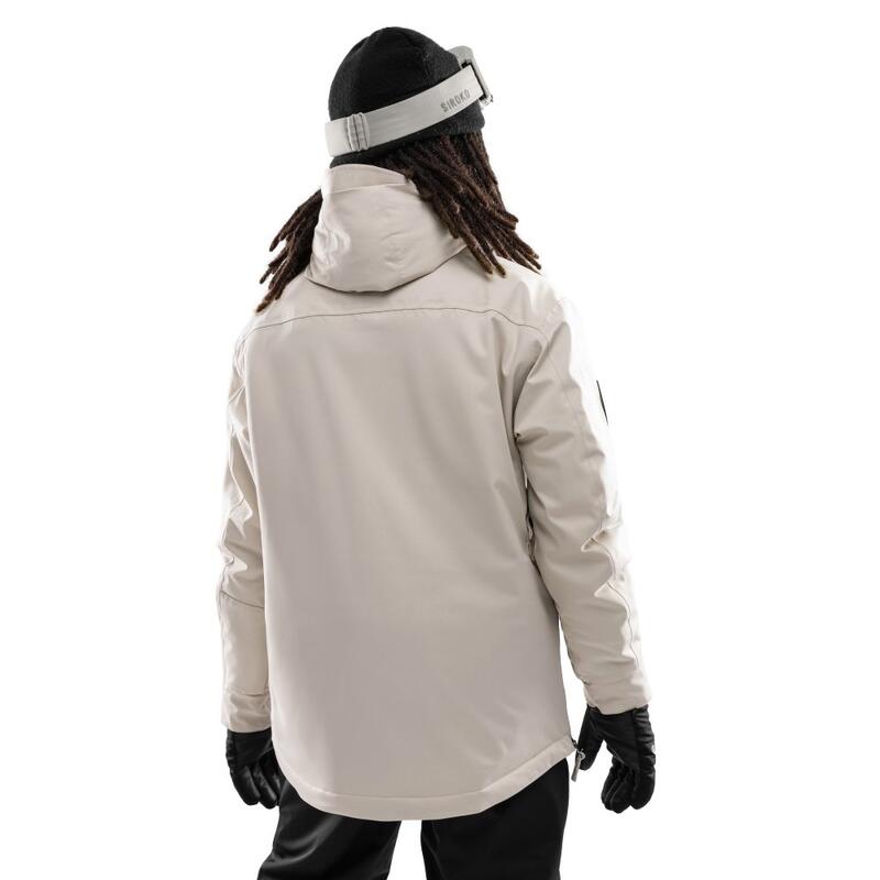 Jachetă de snowboard pentru bărbați W6 Eriz Bej