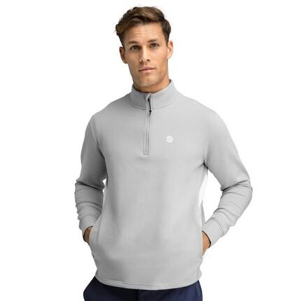 Men Golf 's quarter-zip pullover Divot Gray Grey