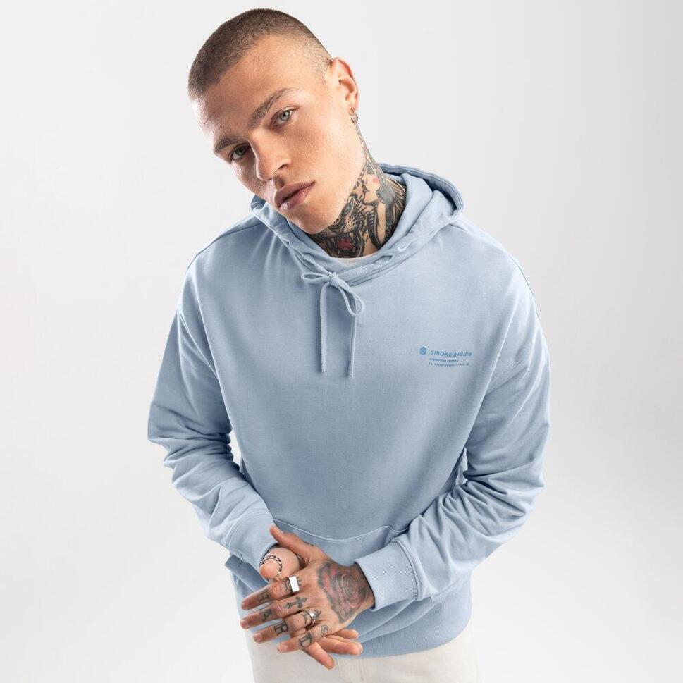 Bluza dresowa z kapturem Lifestyle męska SIROKO Splash Electric