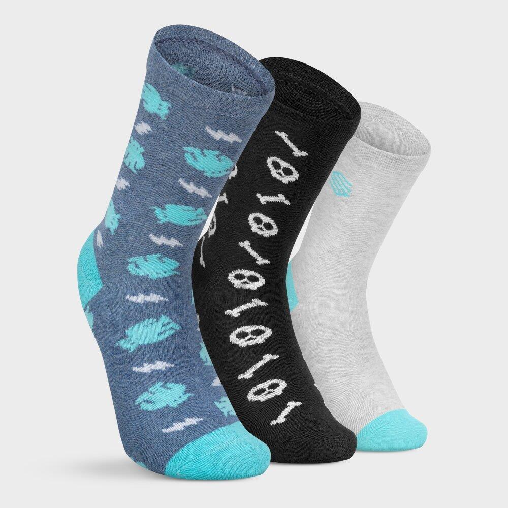 Kids Lifestyle ’ crew socks 3-pack Kick Multicolor 2/7