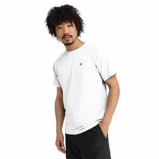T-shirt randonnée manches courtes homme Picos Blanc