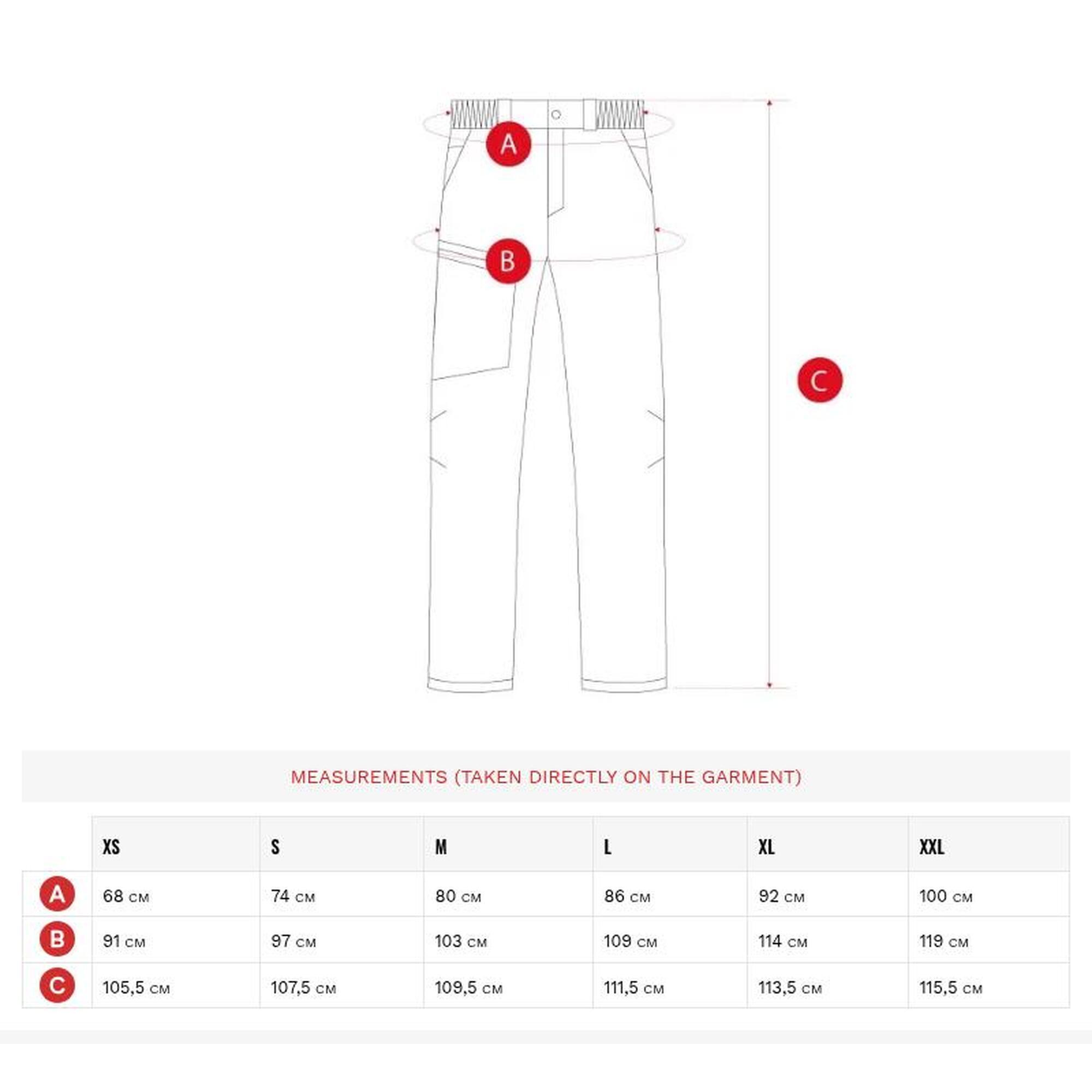 Pantaloni de drumeție pentru bărbați Ladder Negru