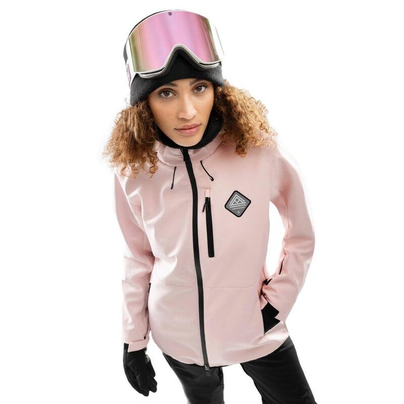 Dámská snowboardová bunda W2-W Pastel Růžová