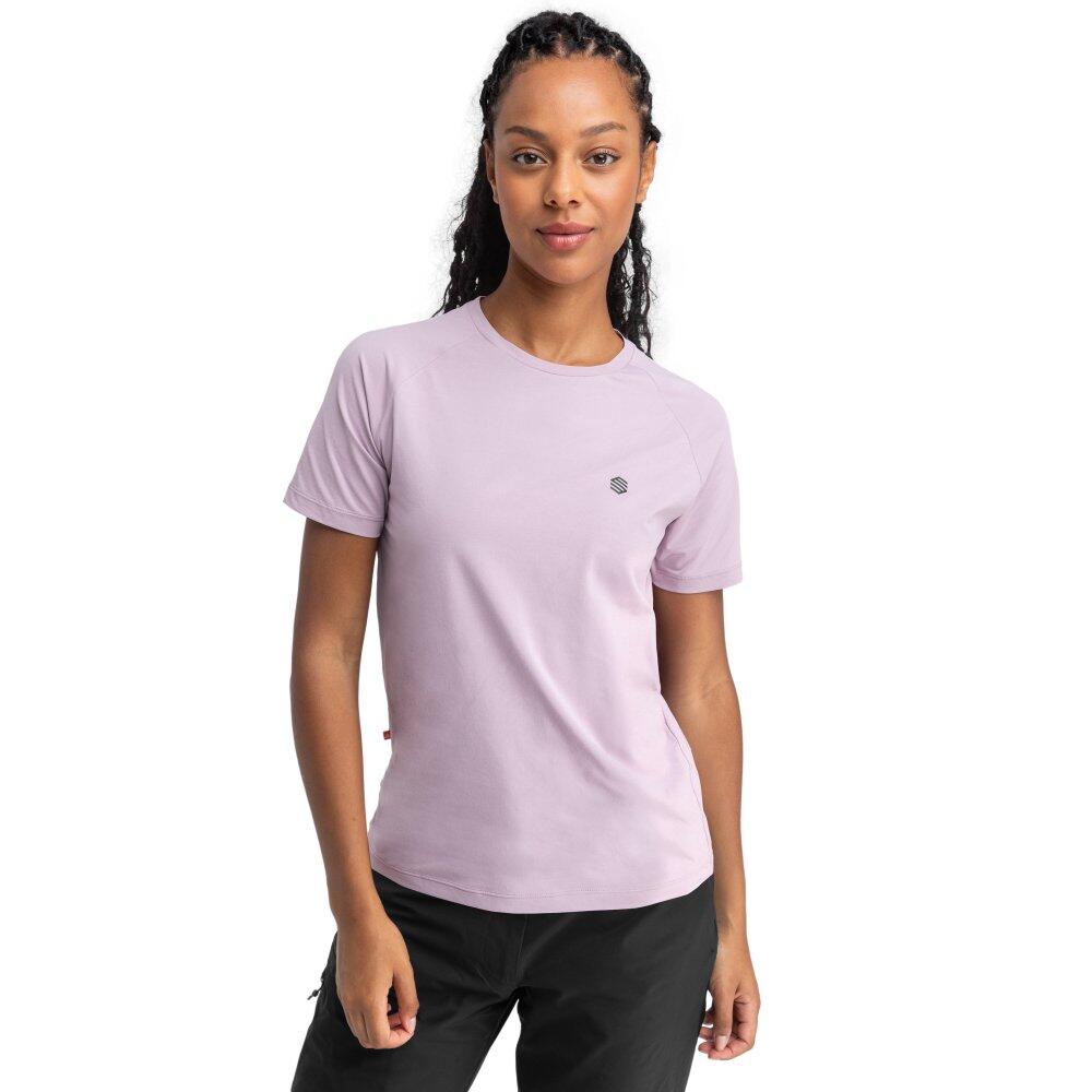 T-shirt de caminhada para mulher Stave Violeta