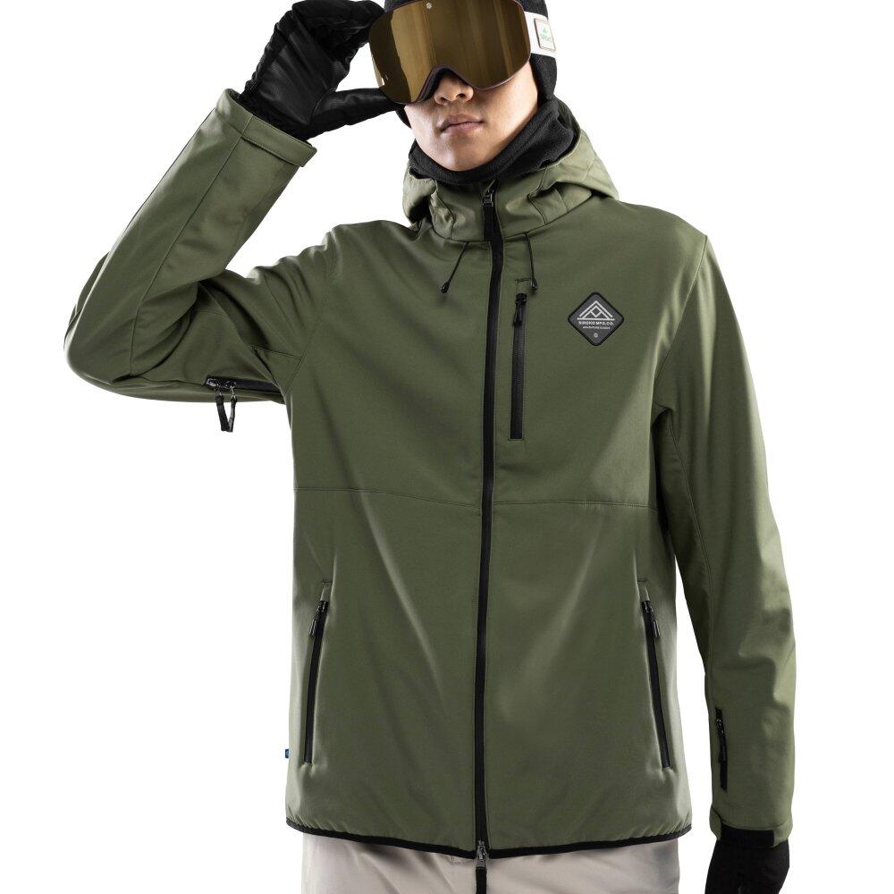 Casaco de snowboard para homem Desportos de inverno W2 Army Verde