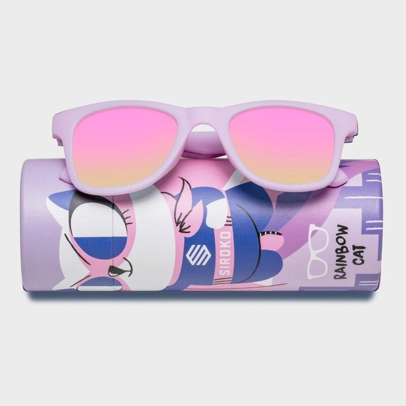 Gafas de sol para niños lifestyle Niños y Niñas Rainbow Cat Kids Malva