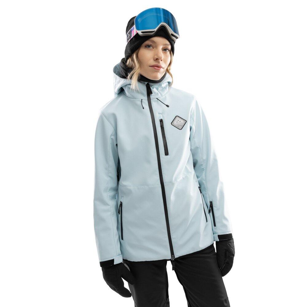 Casaco de snowboard para mulher desportos de inverno w2-w gelid azul
