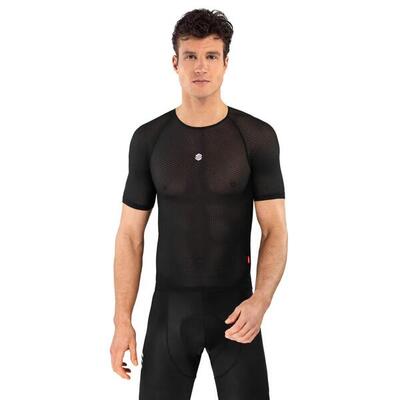 Maglia intima tecnica da ciclismo uomo Ultrablack Nero