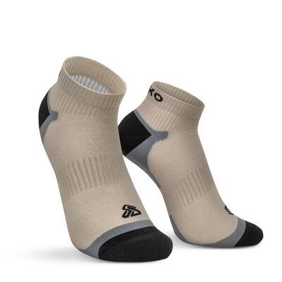 Herren und Damen Wandern Kurze Wandersocken Kadishi Braun