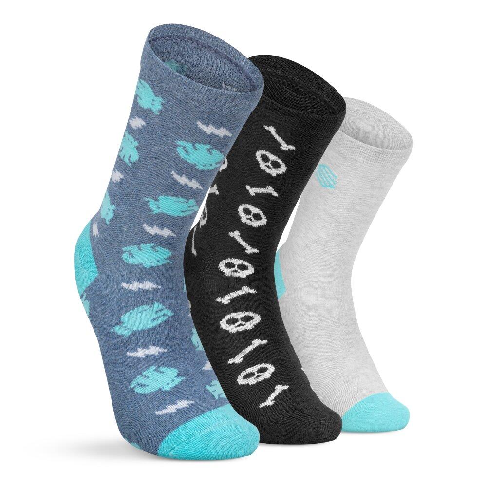 SIROKO Kids Lifestyle ’ crew socks 3-pack Kick Multicolor