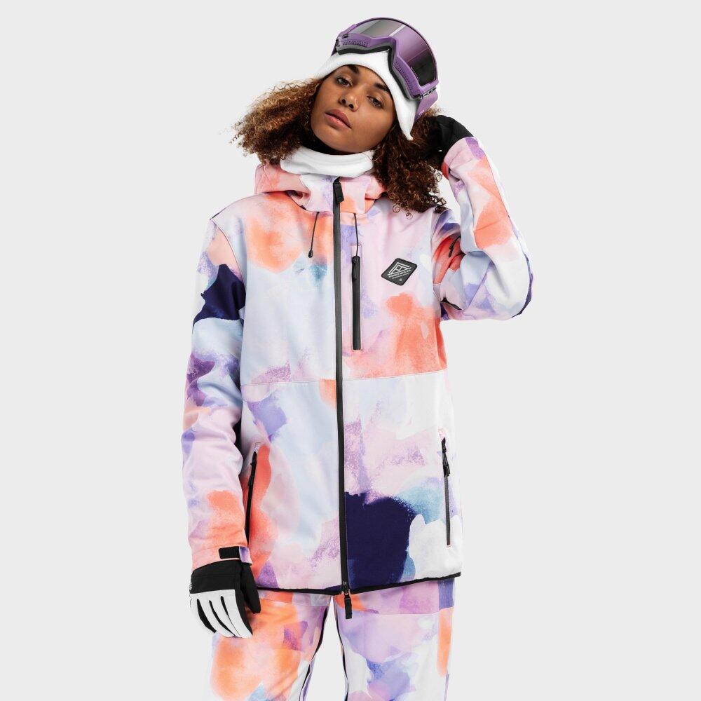 Dames Wintersport snowboardjas W2-W Chréa Multicolor 2/7