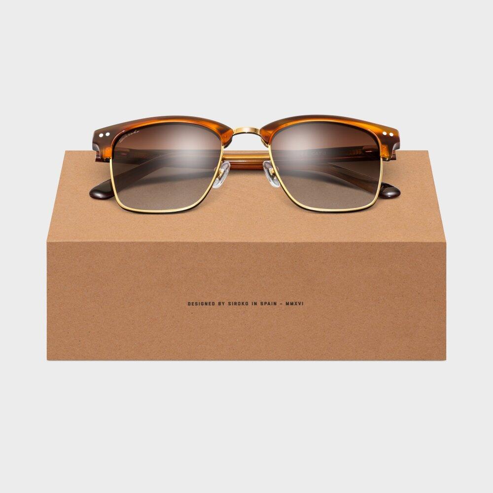 Lunettes de soleil Siroko Broadway acétate acier gold UV400 2/7