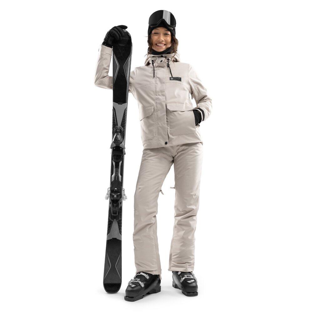 Calças de snowboard premium para mulher Desportos de inverno SRX Nival Beige 3/7