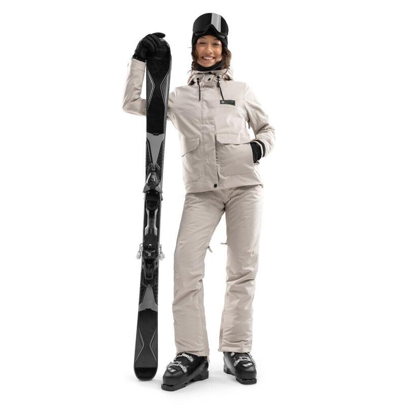 Pantaloni de zăpadă premium pentru femei SRX Nival Bej