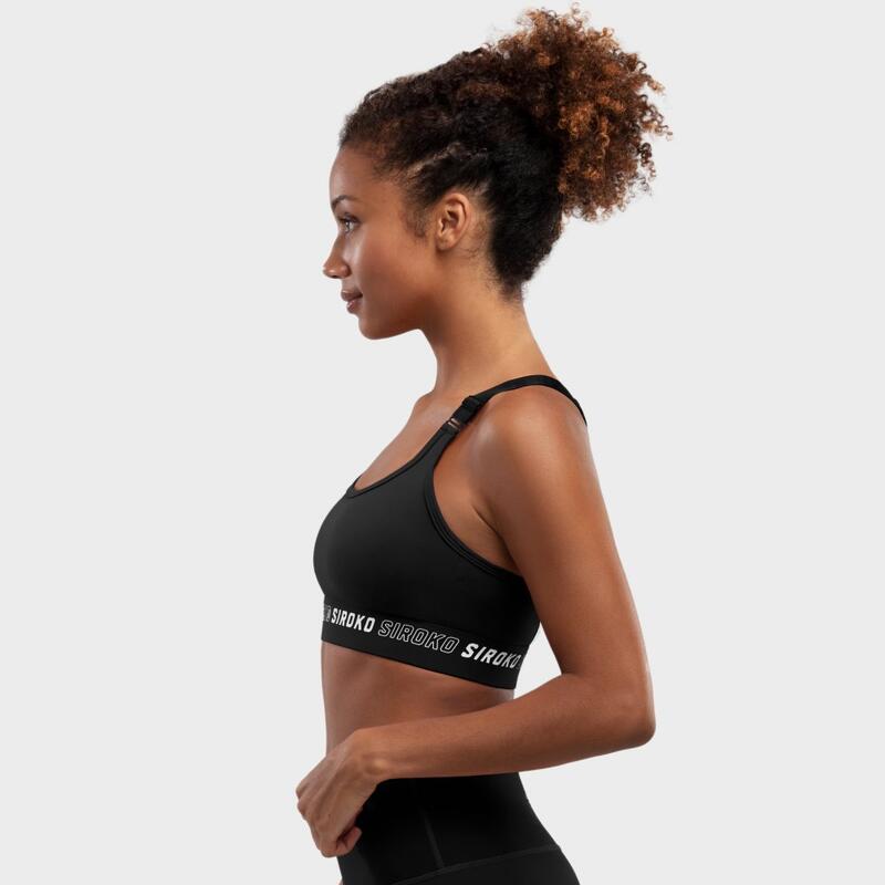 Sutien sport – Susținere maximă Cardio Black Negru