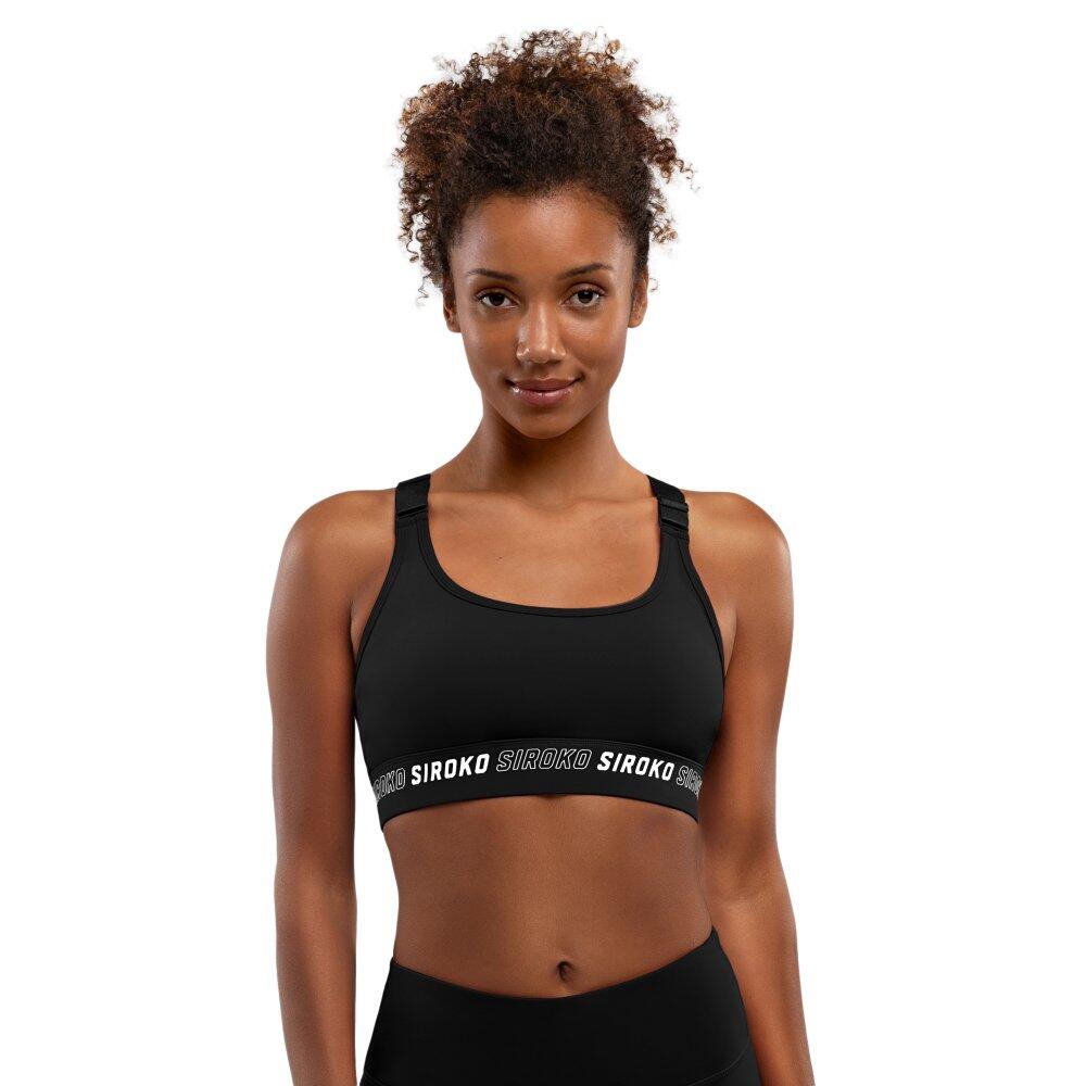 Soutien de desporto - Suporte Elevado Fitness Mulher Cardio Black Preto