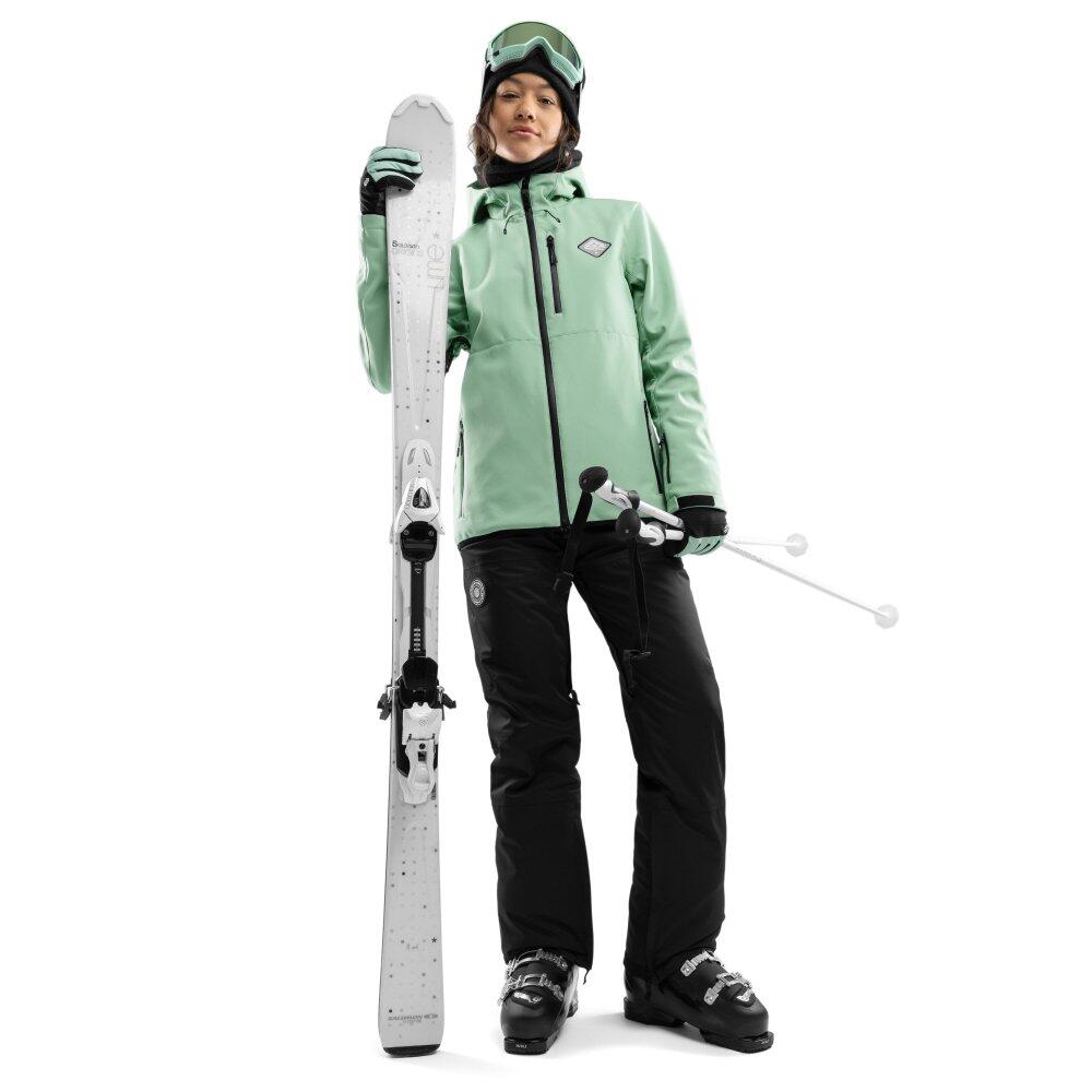 Veste snowboard W2-W Emerald Vert softshell 3 couches imperméable 3/7