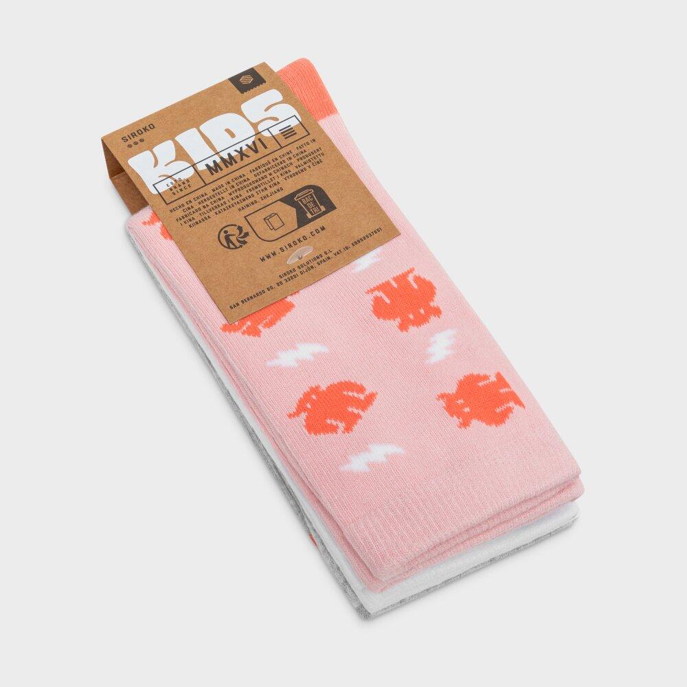 Lot de 3 paires de chaussettes de sport enfant Lifestyle Enfants Zap Multicouleu 3/7