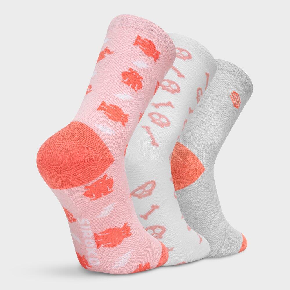 Lot de 3 paires de chaussettes de sport enfant Lifestyle Enfants Zap Multicouleu 2/7