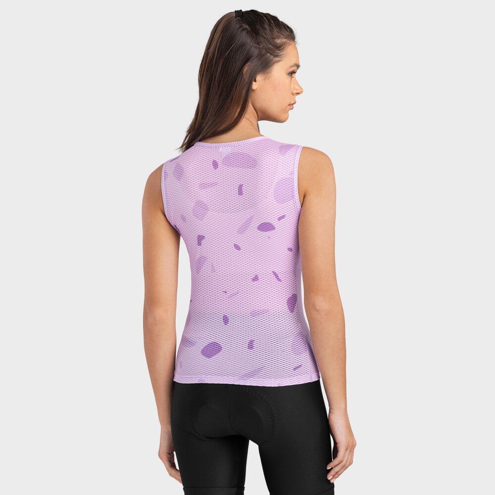 Canotta Intima Tecnica Da Ciclismo Donna Hesse - Lavanda | Poliestere/Elastan | Traspirante E Comfort