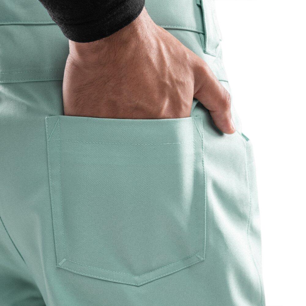 Pantaloni da snowboard hardshell uomo Sport invernali P2 Auburn Verde 4/7