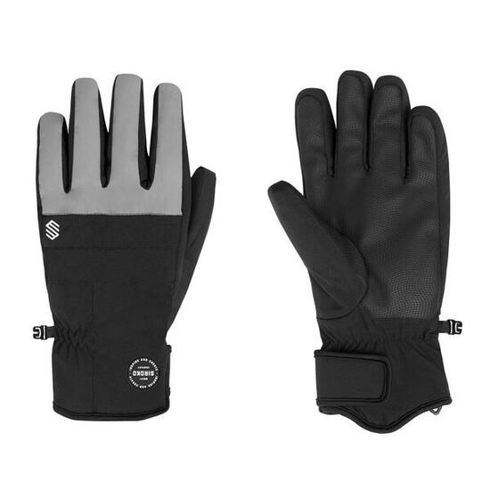 Herren und Damen Wintersport Snowboard- und Ski-Winterhandschuhe VOSS Gray Schwa