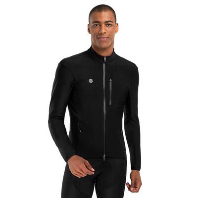 Heren wielrennen softshell fietsjas j3 seymour zwart