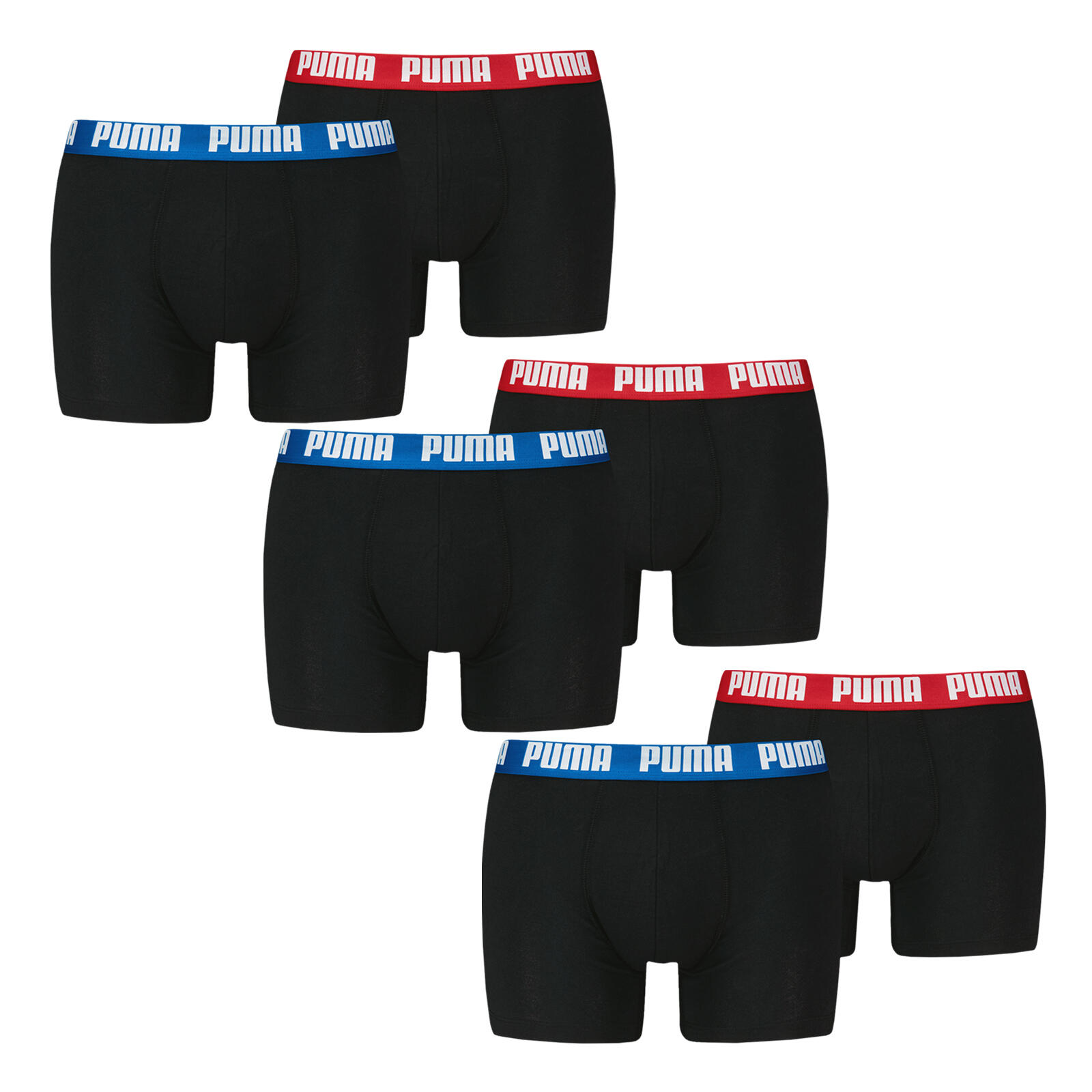 PUMA Unterhosen 6er Pack weich atmungsaktiv Herren - Boxers Comfort Stretch