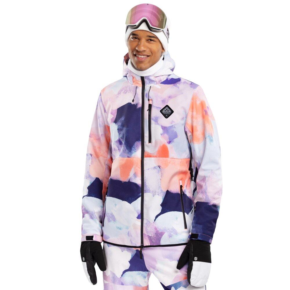 SIROKO Giacca da snowboard da uomo Sport invernali W2 Chréa Multicolore