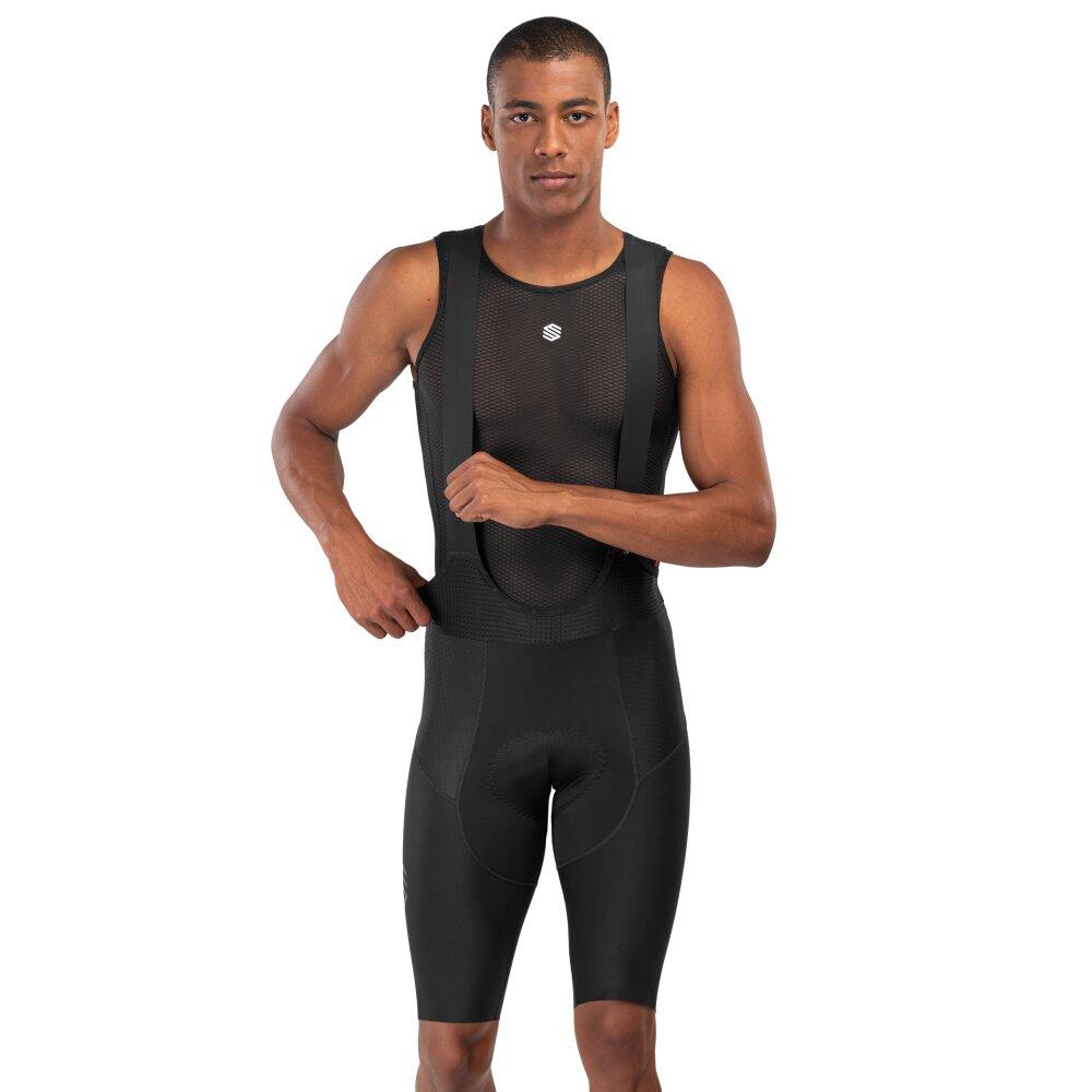 SIROKO Herren Radsport kurze fahrradträgerhose für SRX World Series Schwarz
