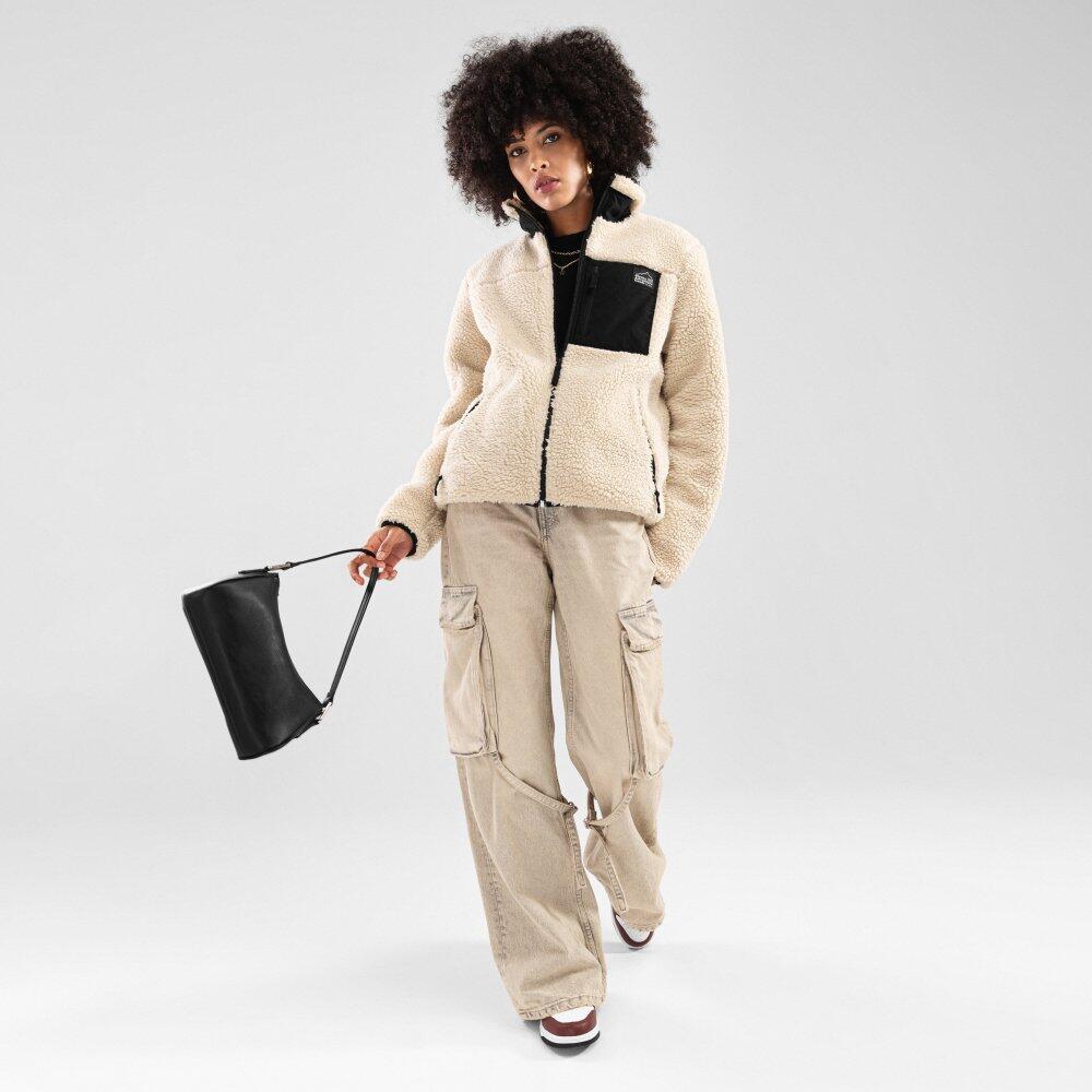 Veste sherpa femme Lifestyle Levi-W Beige 3/7