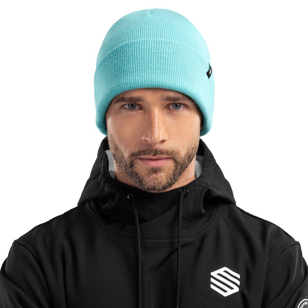 SIROKO Heren en Dames Wintersport Wintermuts Snowflake Turquoise Turquoise