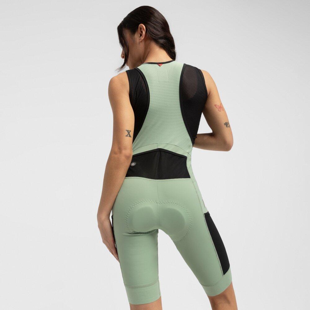 Dames Wielrennen gravel korte fietsbroek Conifer Groen 3/7