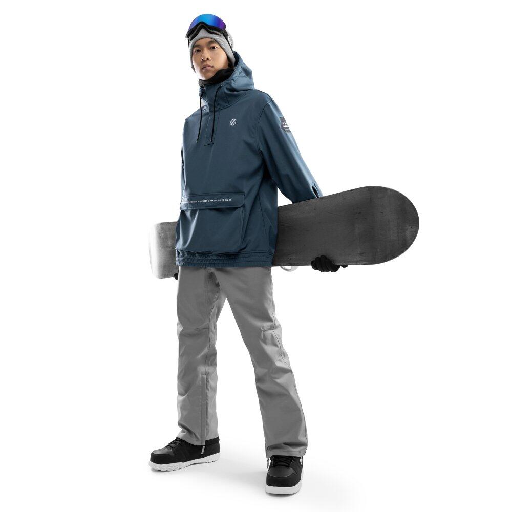 Pantalon snowboard hardshell homme Sports d'hiver P2 Portes Gris 3/7
