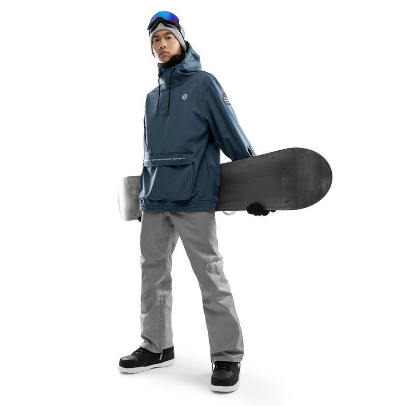 Pantaloni de snowboard Hardshell pentru bărbați P2 Portes Gri