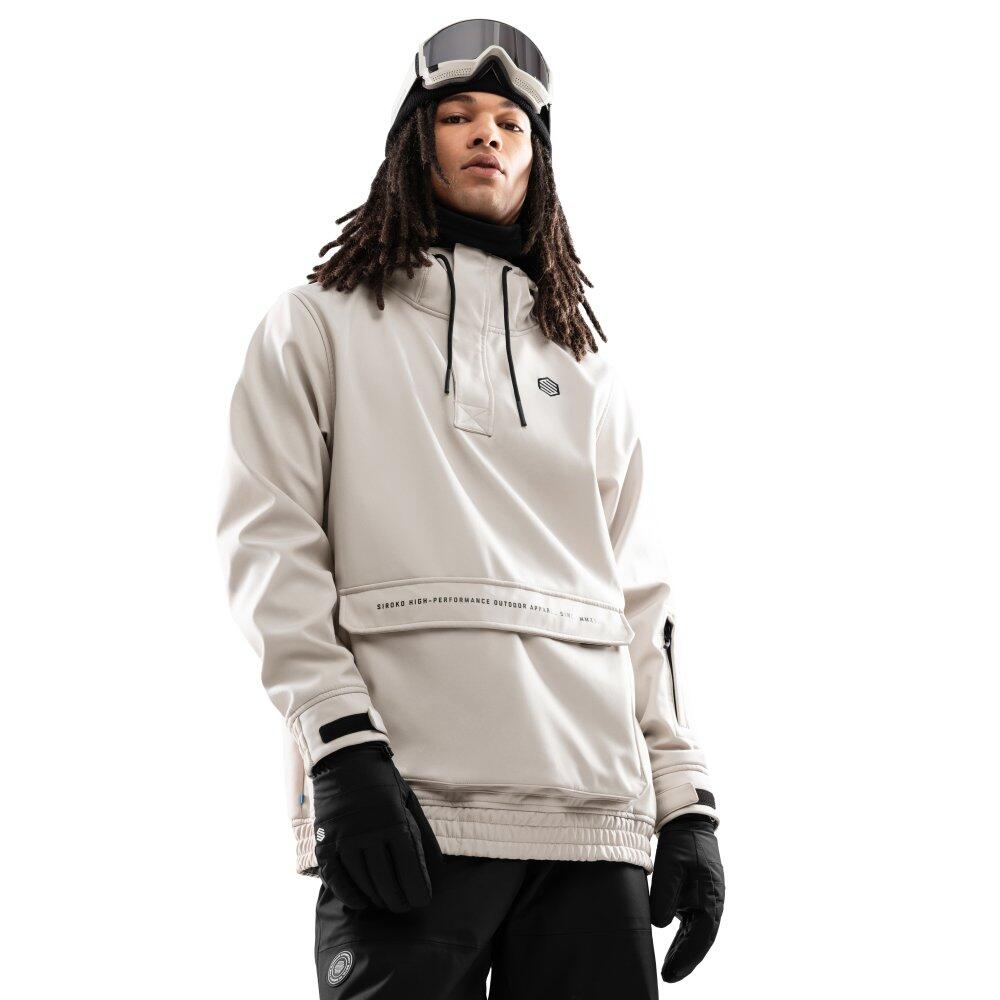 Casaco de snowboard para homem desportos de inverno w3 haboob beige