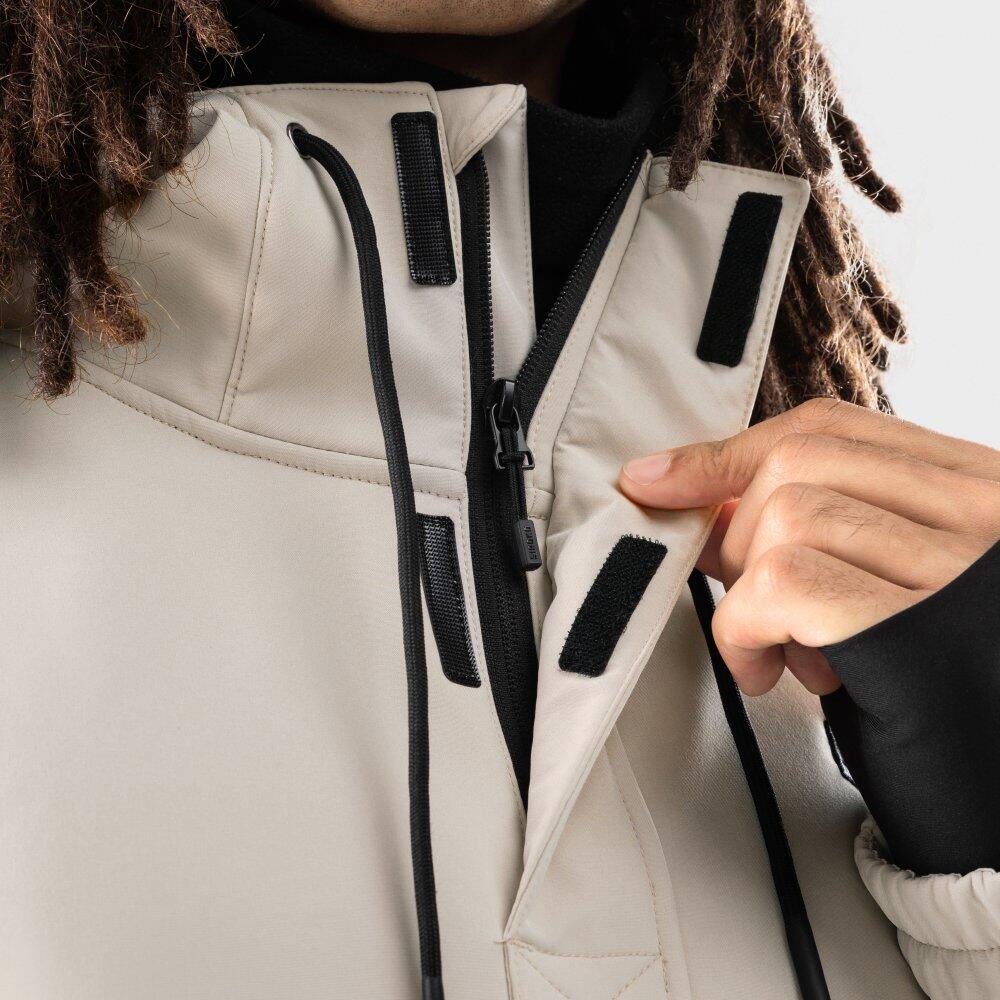 Veste snowboard homme Sports d'hiver W3 Haboob Beige 5/8