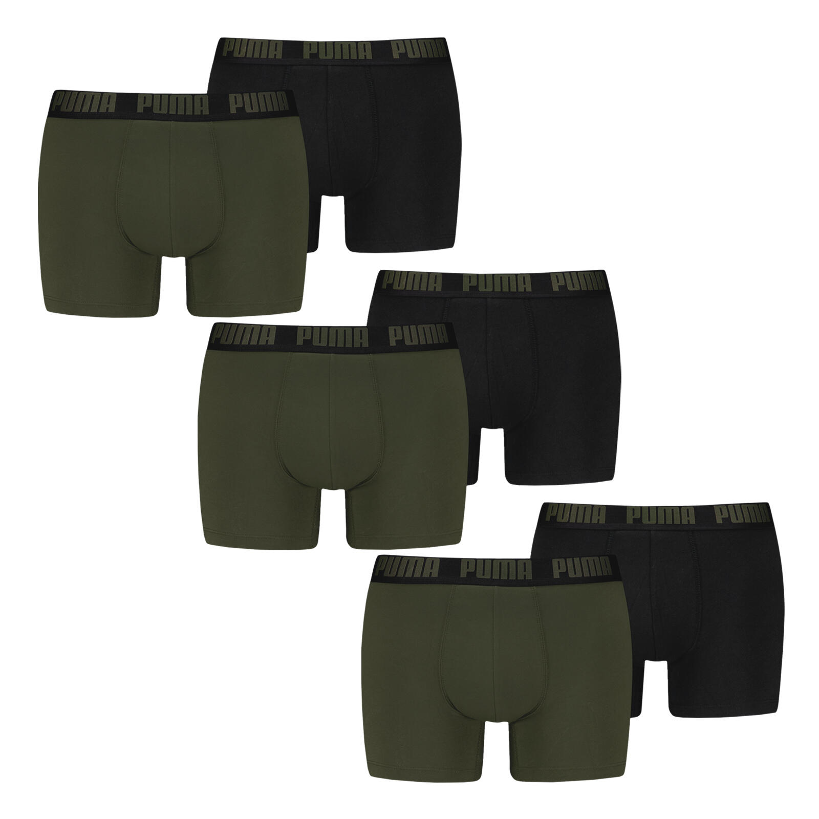 PUMA Unterhosen 6er Pack weich atmungsaktiv Herren - Boxers Comfort Stretch