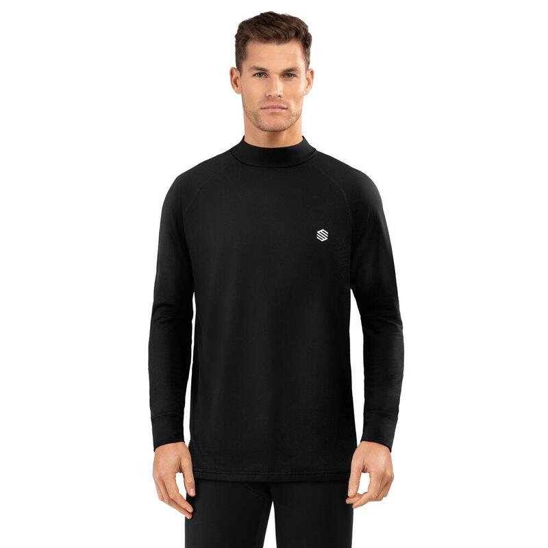 Heren Wintersport thermisch ondershirt SLUSH Black Zwart