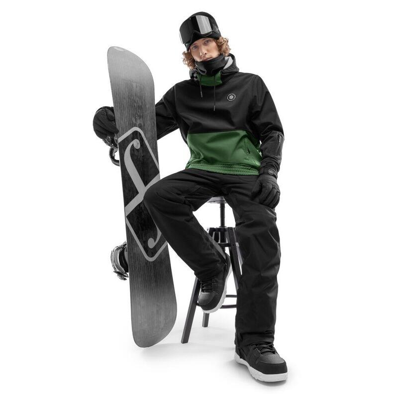 Pánská snowboardová bunda W1 Evergreen Černá