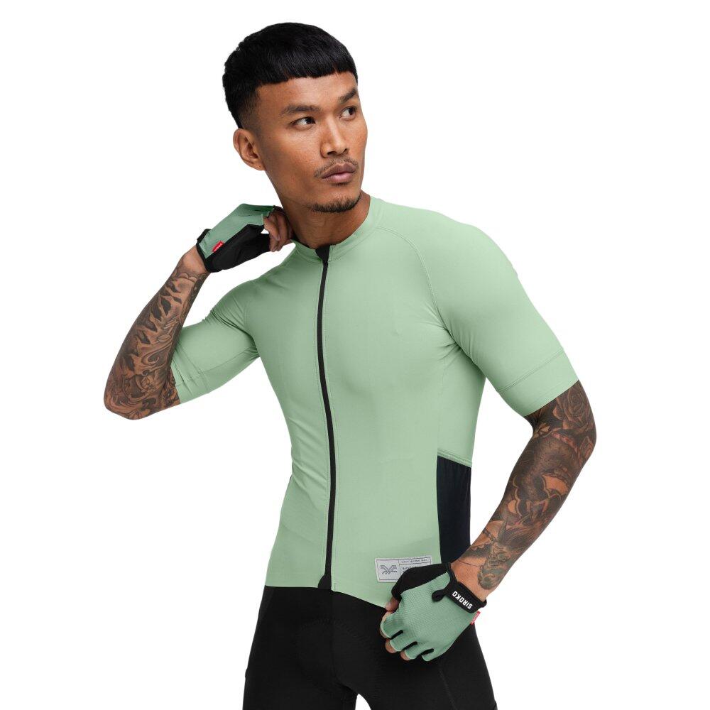 SIROKO Men Cycling 's short sleeve gravel jersey GM2 Wilder Green