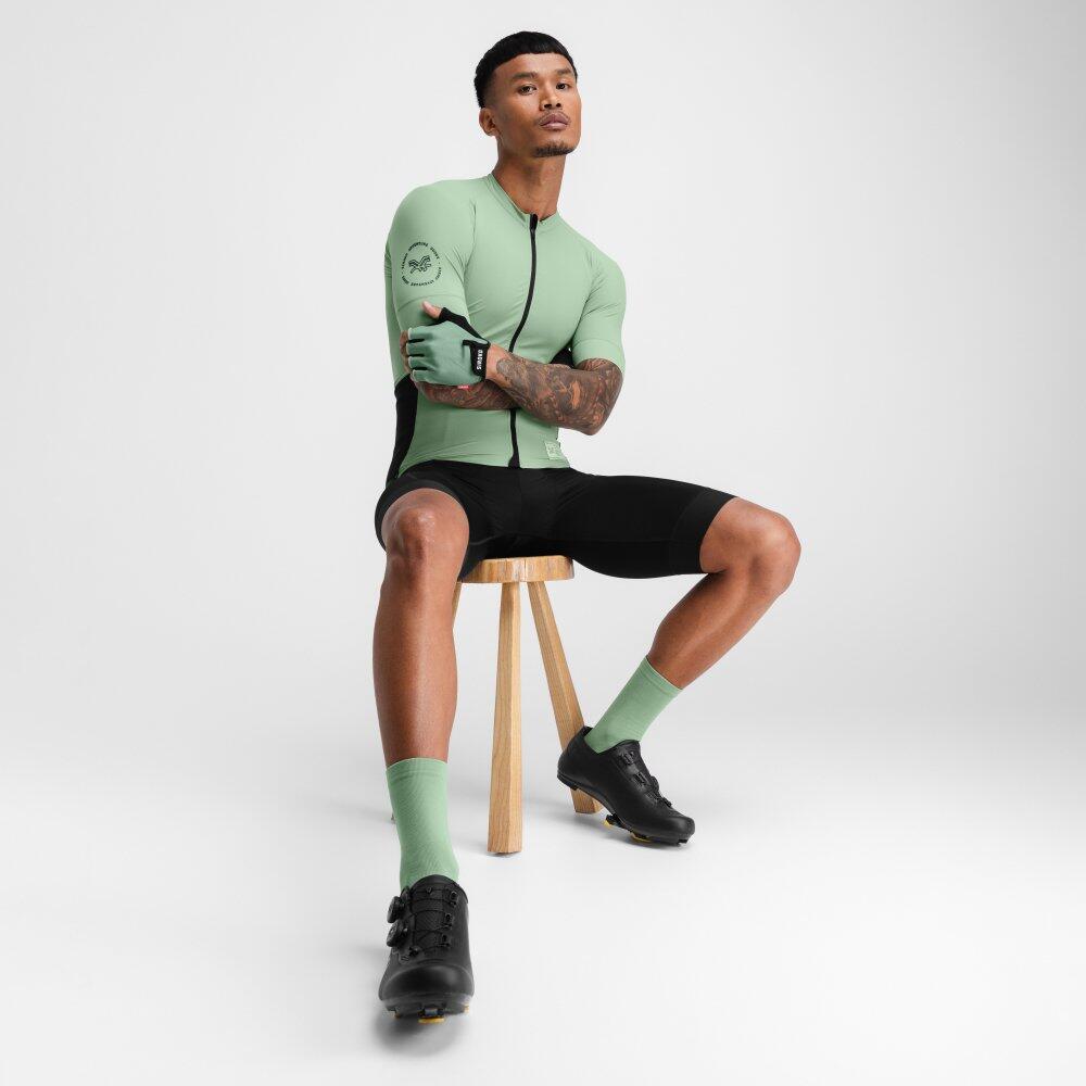 Camisola de ciclismo gravel de manga curta para homem GM2 Wilder Verde 3/7