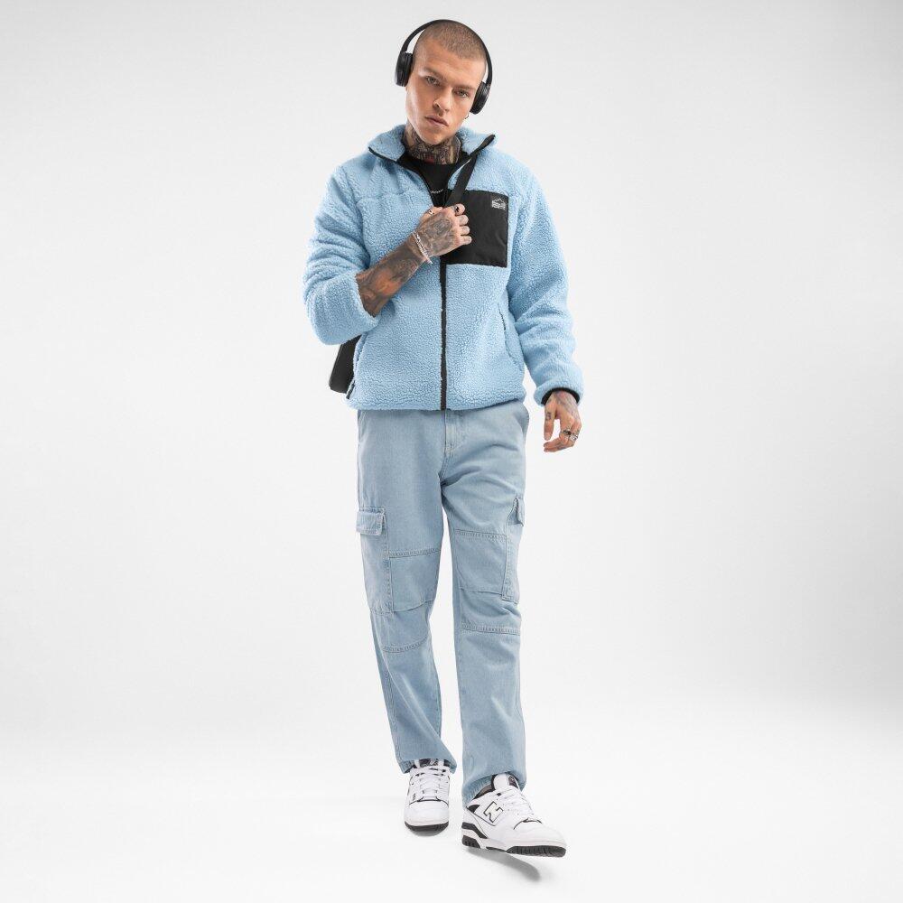 Veste sherpa homme Lifestyle Azure Bleu 3/7