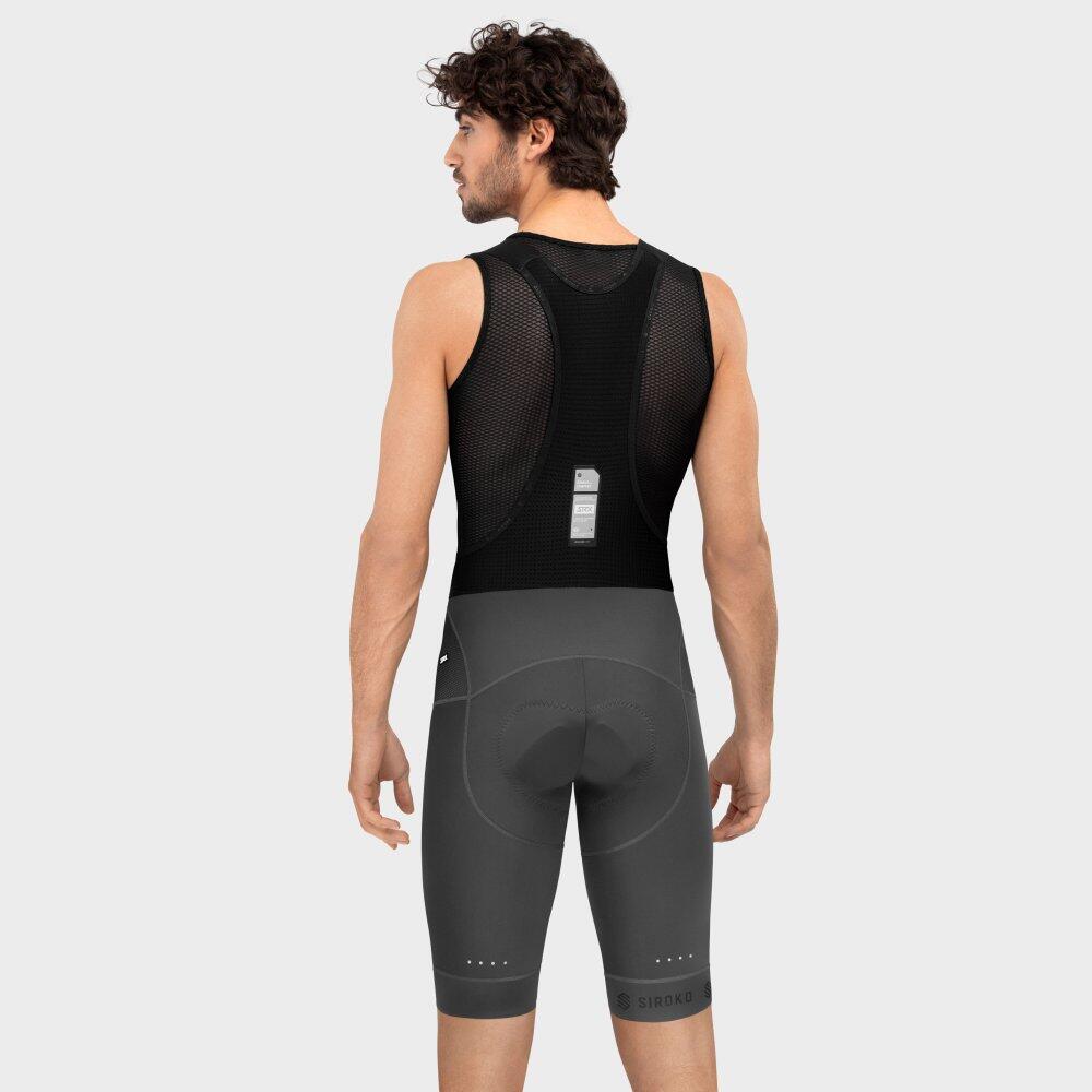 Salopette ciclismo a gamba corta uomo SRX Maxim Grigio 3/7