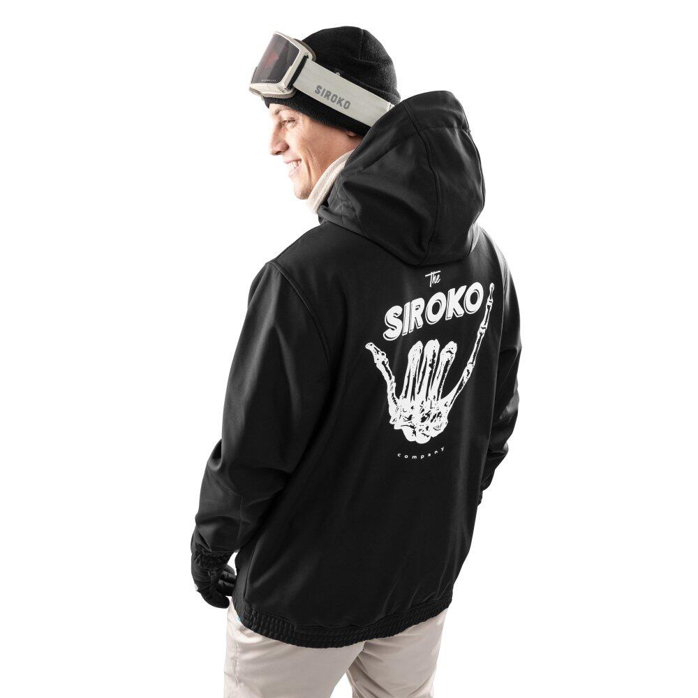Giacca da snowboard da uomo Sport invernali W3 North Ice Nero 2/8