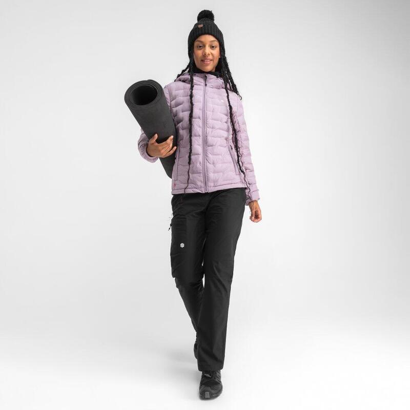 Veste randonnée isolante légère femme Zelene Violet