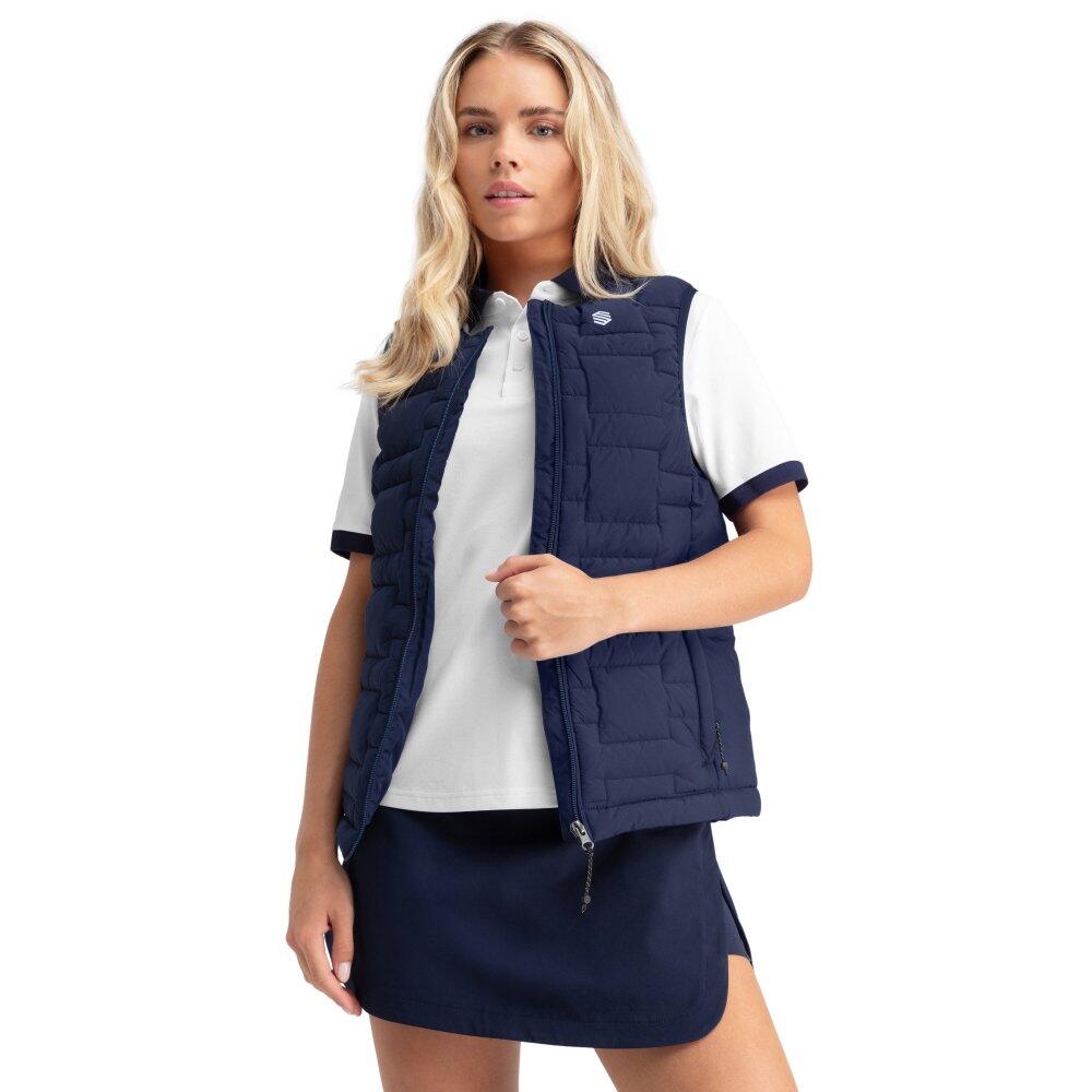 SIROKO Chaleco golf insulado mujer Royal-W Navy Azul Navy