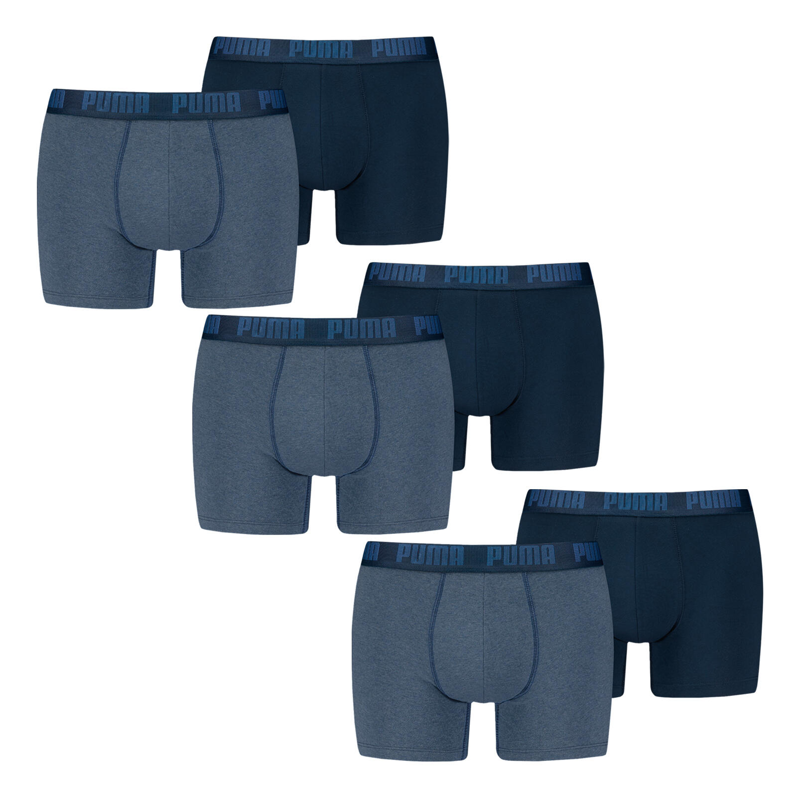 PUMA Unterhosen 6er Pack weich atmungsaktiv Herren - Boxers Comfort Stretch