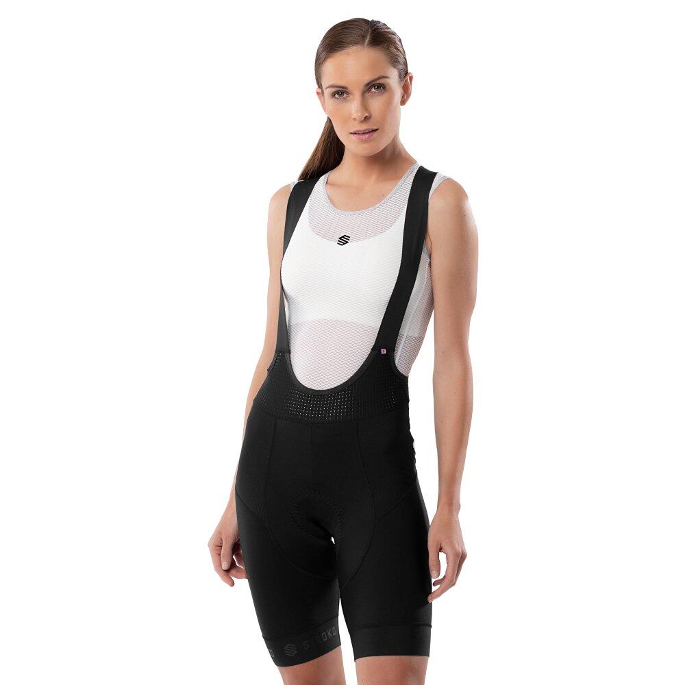 SIROKO Salopette ciclismo a gamba corta donna SRX PRO Aero Race Nero